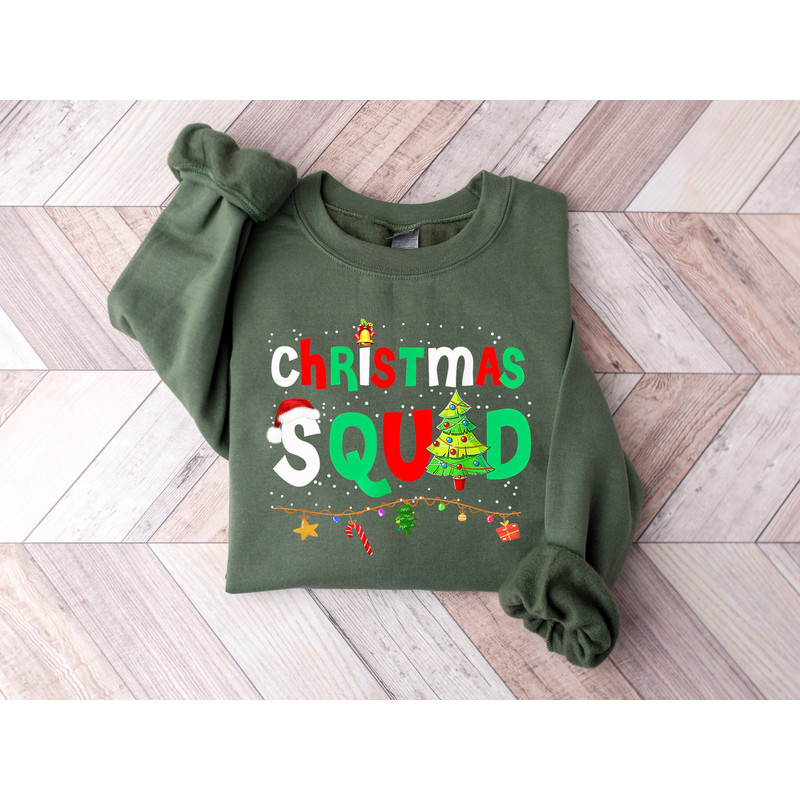 Christmas Squad Sweatshirt, Funny Christmas Matching Sweatshirt, Family Matching Shirt, Womens Christmas T-Shirt, Family Christmas Squad.jpg