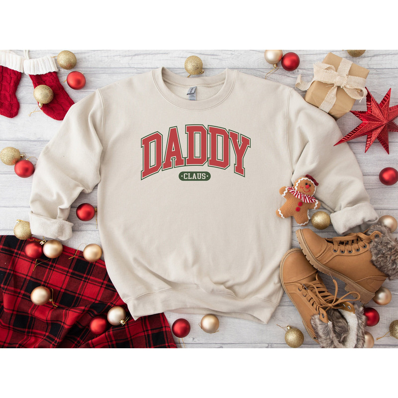 Daddy Claus Christmas Sweatshirt,Grandpa Christmas Shirt,Xmas Father Tee,Papa Claus Shirt,Matching Family Christmas Sweatshirts,Gift for Dad.jpg