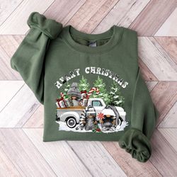 merry christmas sweatshirt, cute gnomes sweatshirt, christmas gnomes sweater, christmas family matching shirt, christmas