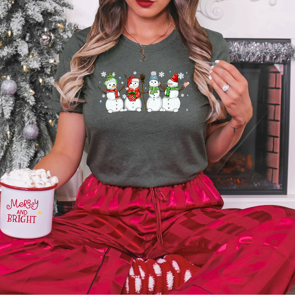 Snowman Winter Merry Christmas Sweatshirt, Christmas Crewneck Sweatshirt, Christmas Gift, Funny Christmas Shirt, Family Shirt, Holiday Gift.jpg