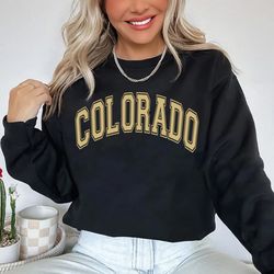colorado logo vintage shirt, colorado sweatshirt, colorado sweater women, womens colorado, unisex shirt, colorado footba