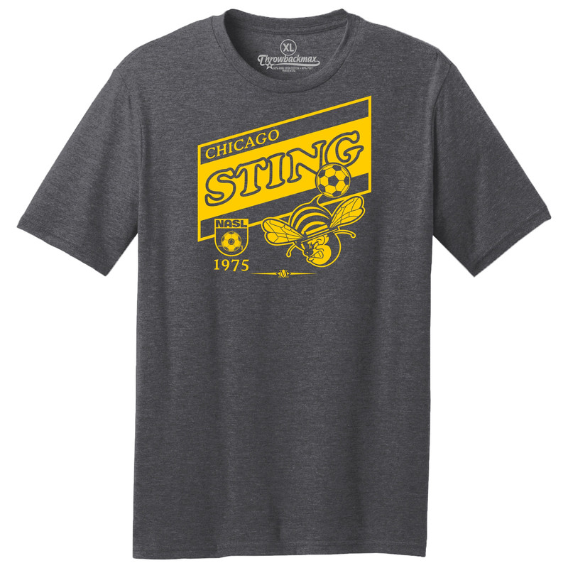Throwbackmax Chicago Sting 1975 NASL Soccer Classic Cut, Premium Tri-Blend Tee Shirt - Black Heather.jpg