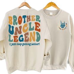 cool uncles club sweatshirt, uncle sweatshirt, uncle shirt, uncle gift, big brother shirt, little brother shirt, new unc