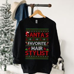 hair stylist hairdresser christmas ugly sweater shirt, hair stylist shirt, christmas hair dresser shirt, cosmetologist x