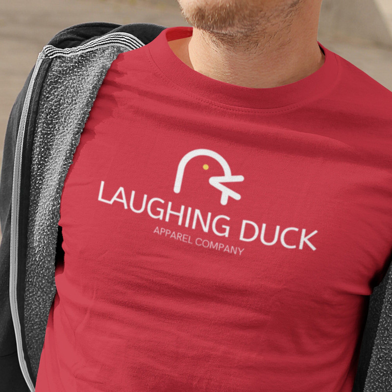 Laughing Duck Apparel Company Logo Shirt, Awesome, Funny tshirt.jpg