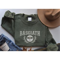 embroidered basgiath war college shirt, fourth wing shirt, dragon rider shirt, rebecca yoros, fourth wing, violet sorren