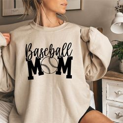 Baseball Mom Sweatshirt, Baseball Mama Sweater, Baseball Shirt For Women, Sports Mom Shirt, Mothers Day Gift, Family Bas