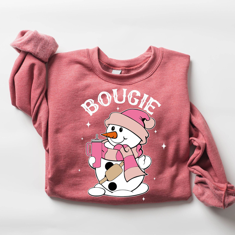 Boojee Snowman Sweatshirt, Funny Christmas Sweatshirt, Snowman Sweatshirt, Boo Gie Sweatshirt, Womens Christmas Sweatshirt, Cute Christmas.jpg