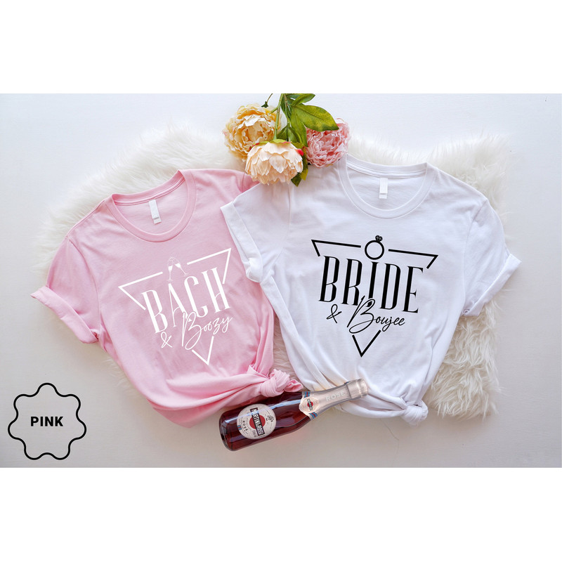 Bride and Boujee Shirt, Bach and Boozy, Nola Bachelorette Shirts, Bridesmaid Shirt, Wedding Party Group Shirt, Bridal Party Favors.jpg