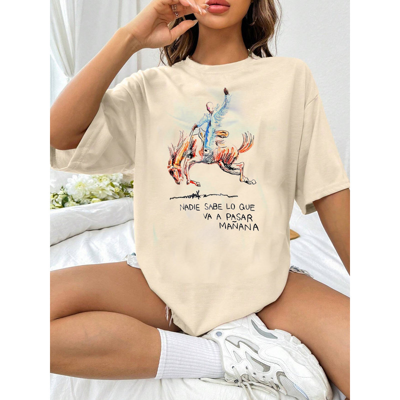 Bad Bunny New Album Nadie Sabe Lo Que Va Pasar Manana, Bad Bunny Shirt, Bad Bunny Graphic Tee, Bad Bunny Merch, Vintage Bootleg Rap Tee.jpg