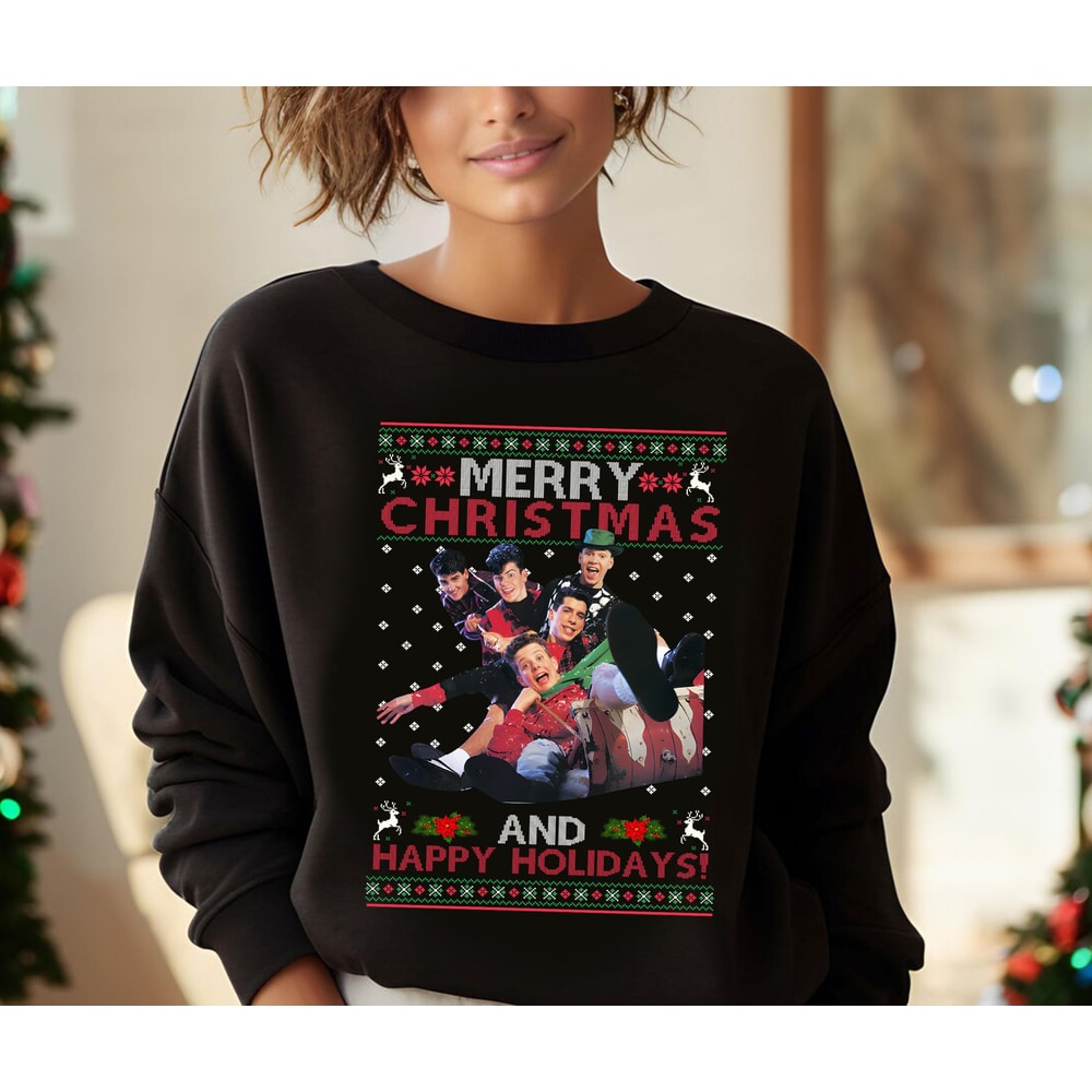 New Kid On The Block Christmas Shirt, NKOTB Christmas Shirts, NKOTB Christmas Gifts, NKOTB Vintage Girl Shirt, Ugly Christmas Sweater.jpg