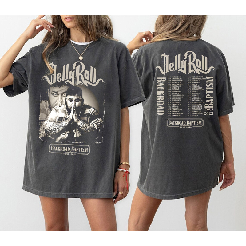 Backroad Baptism Graphic Shirt, Backroad Baptism Tour 2023, JellyRoll tshirt, JellyRoll concert 2023, Gift for men women unisex tshirt.jpg