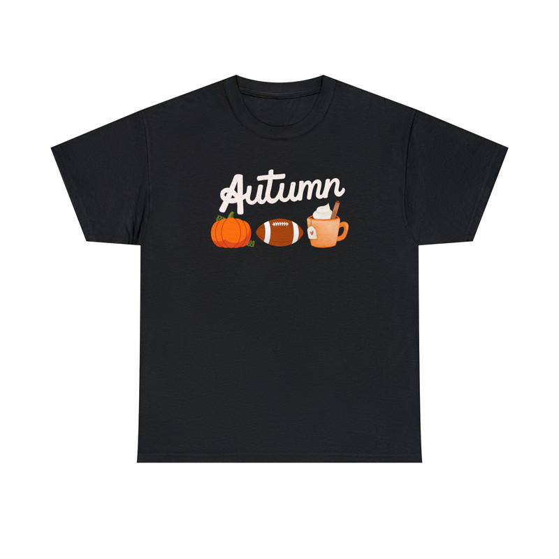 Autumn Fall Football Pumpkin and Coffee Shirt.jpg
