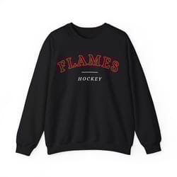 calgary flames comfort premium crewneck sweatshirt, vintage, retro, men, women, cozy, comfy