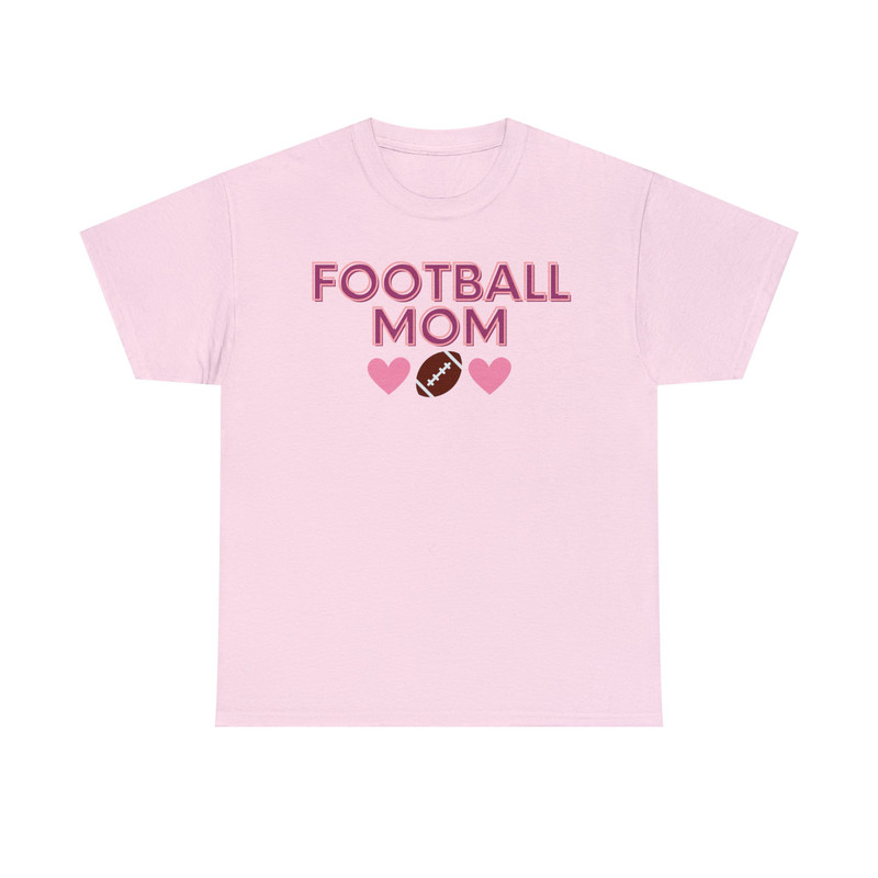 Cute Football Mom with Hearts T-Shirt.jpg