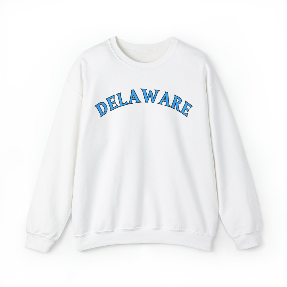Delaware Comfort+ Premium Crewneck Sweatshirt, vintage, retro, men, women, cozy, comfy.jpg