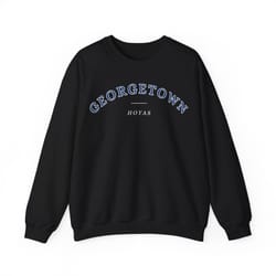 georgetown comfort premium crewneck sweatshirt, vintage, retro, men, women, cozy, comfy, gift