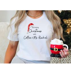 mama christmas shirt, ms rachel christmas shirt, mom christmas shirt, surviving christmas, ms rachel shirt, running on c