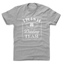 st. patrick's day drinking men's cotton t-shirt - irish seasonal irish drinking team wht