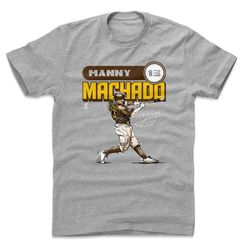 manny machado men's cotton t-shirt - san diego baseball manny machado retro wht