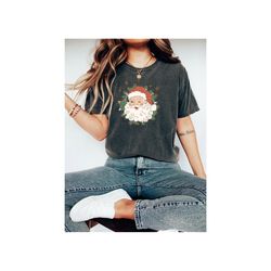 comfort colors santa shirt, comfort colors christmas shirt, santa shirt, merry christmas shirt, christmas matching shirt