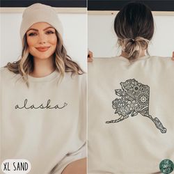 alaska sweatshirt | women's alaska pullover crewneck | cute alaska shirt | women's alaska shirt | home state t-shirt | g