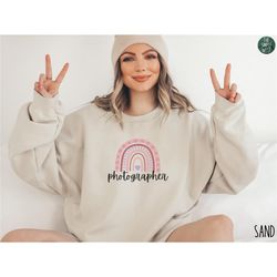 camera sweatshirt | photographer crewneck | gift for photographer | rainbow photography shirt | photographer gift | phot