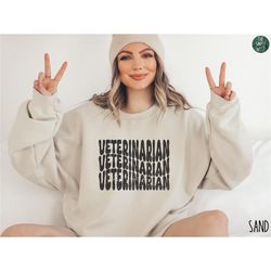 veterinarian sweatshirt | retro vet crewneck | vet school shirt | vet graduation gift | vet appreciation | vet pullover