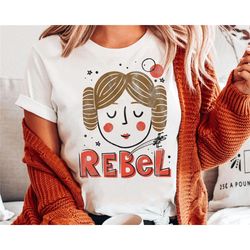 retro disney star wars shirt | princess leia rebel doodle drawing pro choice t-shirt | galaxy's edge | star wars day tee