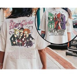 the hex girls rock band music 2 sides shirt | music concert 2023 t-shirt | hex girls 2023 tour tee birthday | rock band