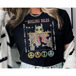 vintage the boilng isles the owl house shirt | the owl house tee, hexside school of magic and demonics t-shirt | disneyl