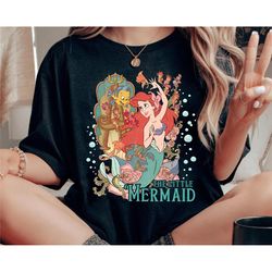 retro the little mermaid sweatshirt | disney ariel mermaid t-shirt | black girl magic tee | disneyland trip matching
