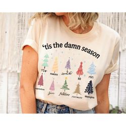 retro tis the damn season sweatshirt | swiftie xmas ugly christmas t-shirt | taylor christmas tree version tee birthday