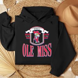 vintage 90s ole miss rebels university ncaa shirt