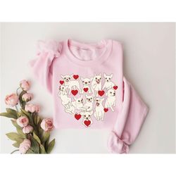 big heart chihuahua dogs shirt, valentine sweatshirt,valentine dog, dog mom valentine gift, chihuahua mom shirt, dog val