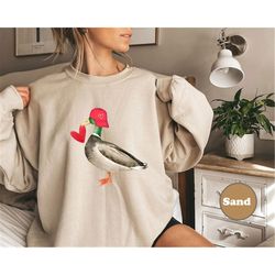 valentine mallard duck, funny duck valentine&39s day shirt, valentine&39s day shirt, valentines day gift, cute valentin