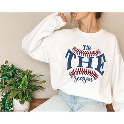 tis the season baseball sweatshirt, tis the season shirt, baseball mom shirt, baseball mama shirt, baseball shirts for m