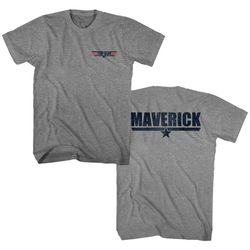 top gun maverick graphite heather adult t-shirt
