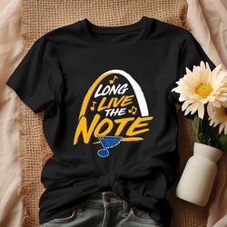 st louis blues long live the note hockey shirt