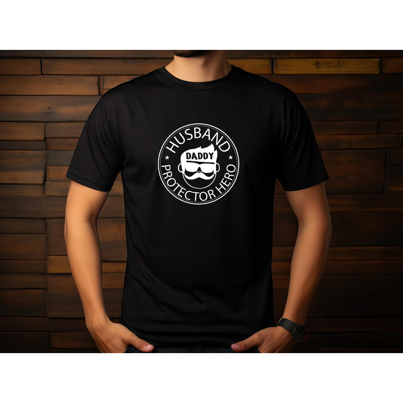 Husband daddy protector hero ,father's day gift,gifts for daddy,dad life shirt,Gift for Husband,tees for dad,shirt for daddy.jpg