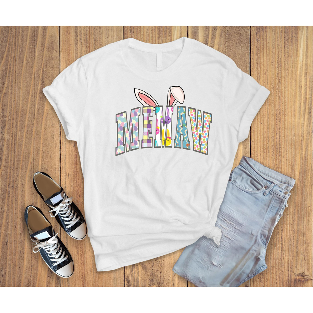 Memaw Easter Shirt, Easter Memaw Shirt, Easter shirts for Mom, Easter Bunny Shirt, Gift For Mama, Bunny Shirt, Shirts For Women.jpg