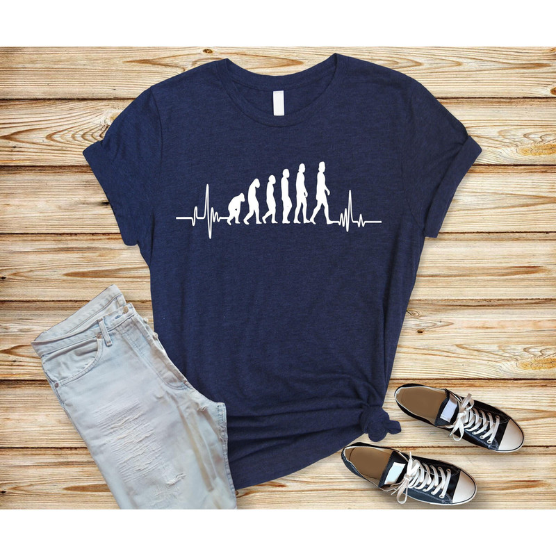 mother's day gift ,heart beat monkey and human,transformation shirt, mama gift shirt ,gift shirt ,mothers day shirt,gift for mom.jpg