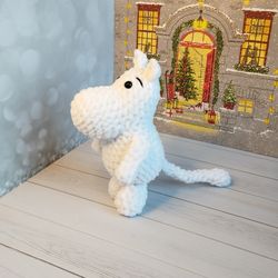 Handmade Soft Moomin Troll Toy - Unique and Eco-Friendly Gift for Kids and Collectors