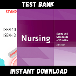 All Chapters Nursing Scope and Standards of Practice 3rd Edition Test bank