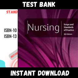 All Chapters Nursing Scope and Standards of Practice 4th Edition Test bank