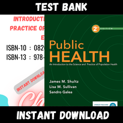 All Chapters Public Health- An Introduction to the Science and Practice of Population Health 1st Edition Shult Test bank