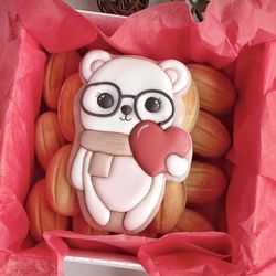 valentines day cookie cutters teddy bear