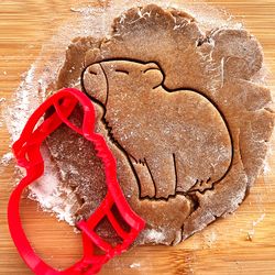 Capybara cookie cutters cookie, embosser custom cookie cutter, 3d cookie cutters, polimer clay, gingerbread decor sugar