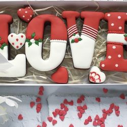 Valentine's day Custom stamp cookie cutters for cake topper gingerbread decor ugar cookies polimer clay silicone mold