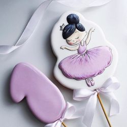 girl cookie cutters ballerina custom stamp for cake topper gingerbread decor cookies polimer clay silicone mold